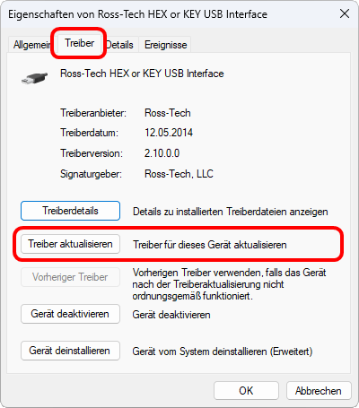 Treiber aktualisieren