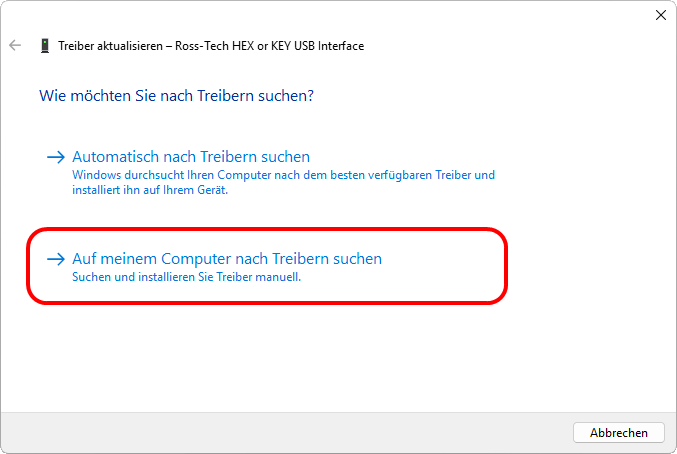 Treiber suchen